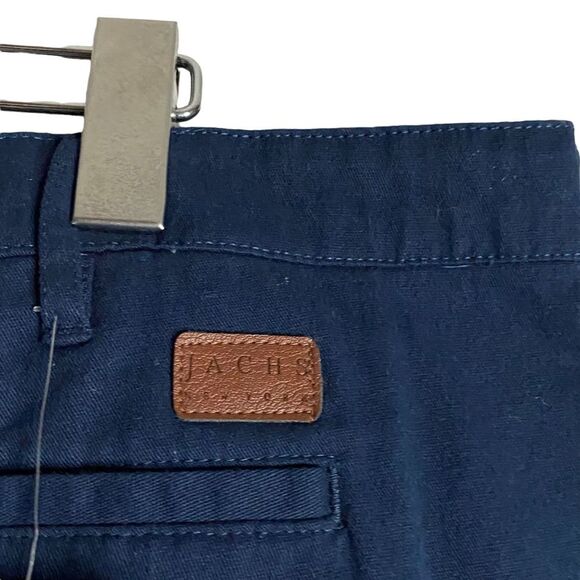 Jachs New York Men's Navy Flat Front Classic Fit Shorts - Picture 4 of 7